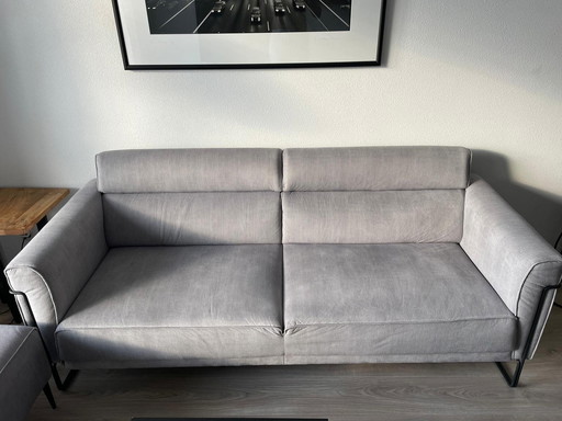 Xooon Fiskardo 3-Sitzer Sofa inklusive Fußhocker