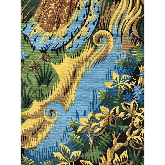 Image 1 of Vintage Wandteppich gedruckt Roga