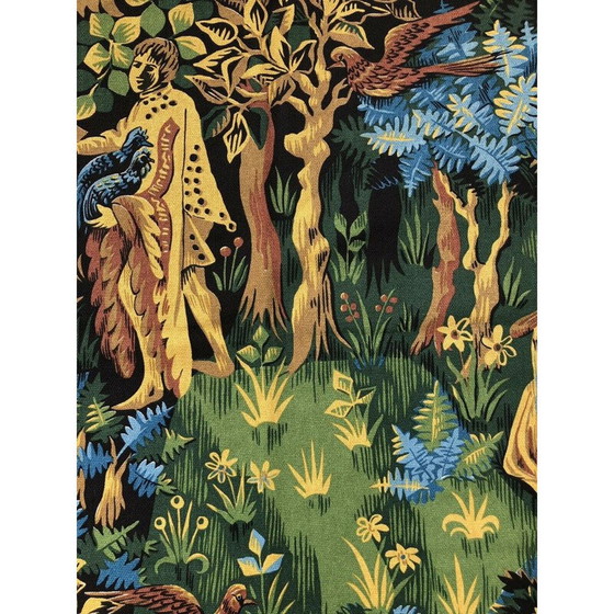 Image 1 of Vintage Wandteppich gedruckt Roga