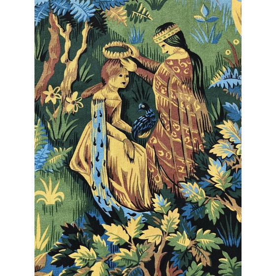 Image 1 of Vintage Wandteppich gedruckt Roga