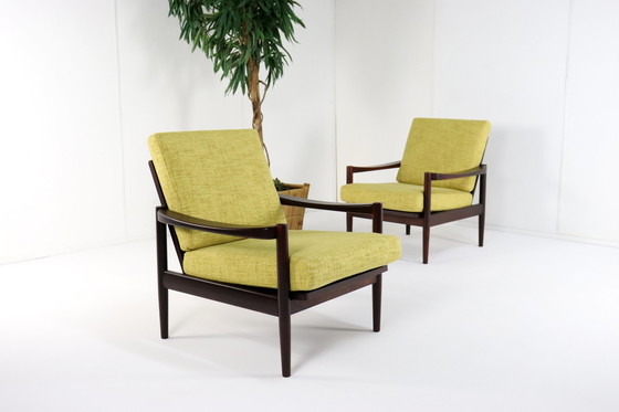 Image 1 of Vintage Sessel Sessel 'Kaufbeuren' Neu gepolstert