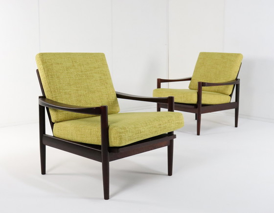 Image 1 of Vintage Sessel Sessel 'Kaufbeuren' Neu gepolstert