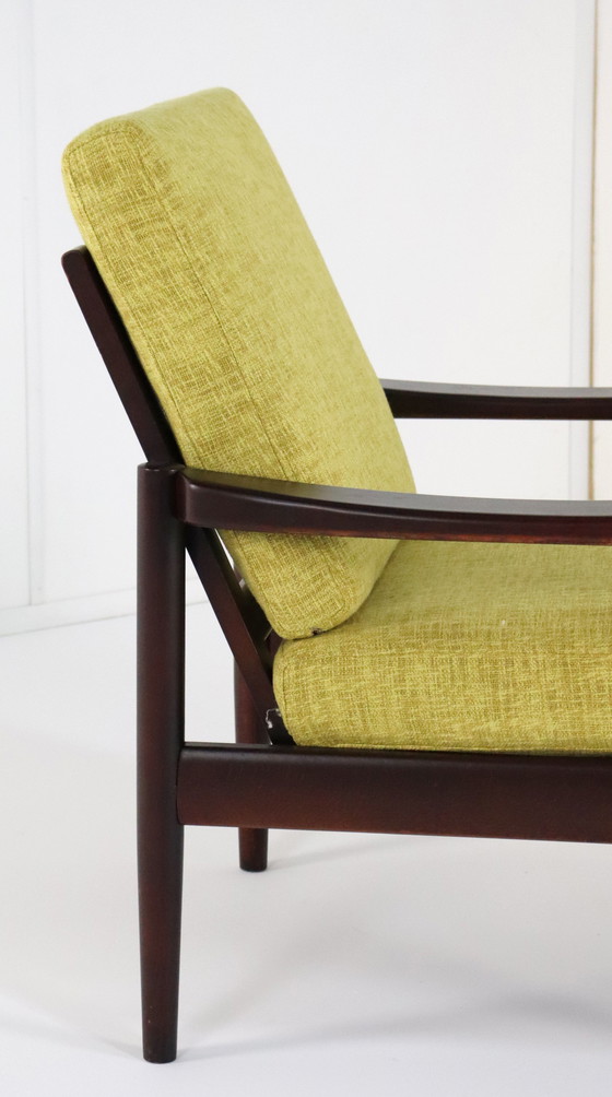 Image 1 of Vintage Sessel Sessel 'Kaufbeuren' Neu gepolstert