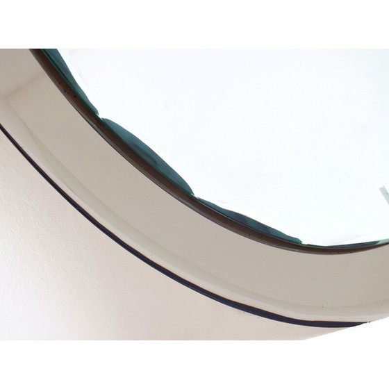 Image 1 of Vintage Spiegel 2 Glas-Kristall-Kunstwerk von Fontana Arte, Italien 1950