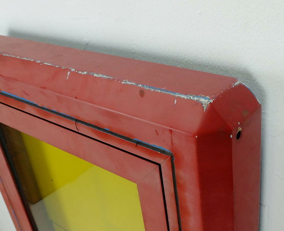 Image 1 of Nr. 2 von 2: große alte SHOWCASE Metall 60er Jahre Loft shabby Gastro Dekoration multifunktional