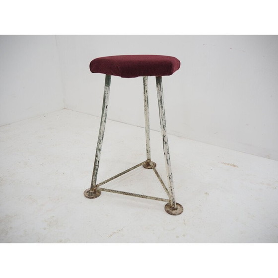 Image 1 of Mid Century Industriehocker, Tschechoslowakei 1960er Jahre