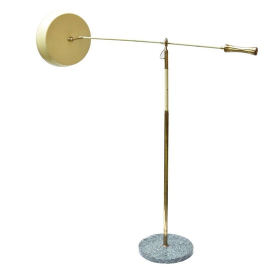 Image 1 of  Italienische gelbe stehlampe von Angelo Lelli - 1950s