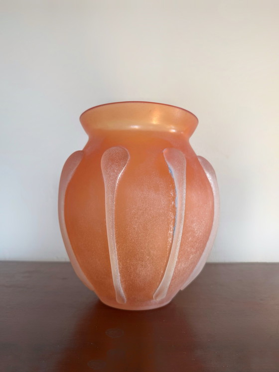 Image 1 of Vase Paste De Verre Murano Scavo Ancient