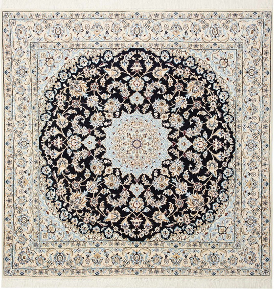 Image 1 of Elegante Perserteppich Handgeknüpft Nain 9 Lah- Size. 150 X 150 Cm –No.466246-01 