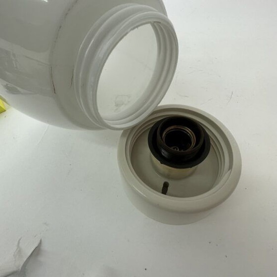 Image 1 of Minimalistische Opalin-Deckenleuchte Art Deco, 1930er Jahre