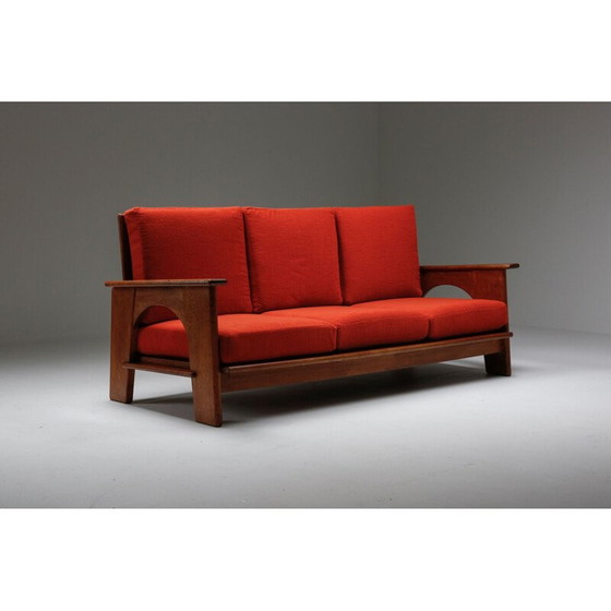 Image 1 of Altes Eichensofa von Bas Van Pelt
