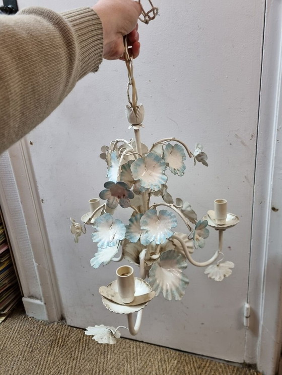 Image 1 of Kronleuchter Floreart 3-flammig, Italien, 1970