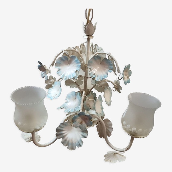 Image 1 of Kronleuchter Floreart 3-flammig, Italien, 1970