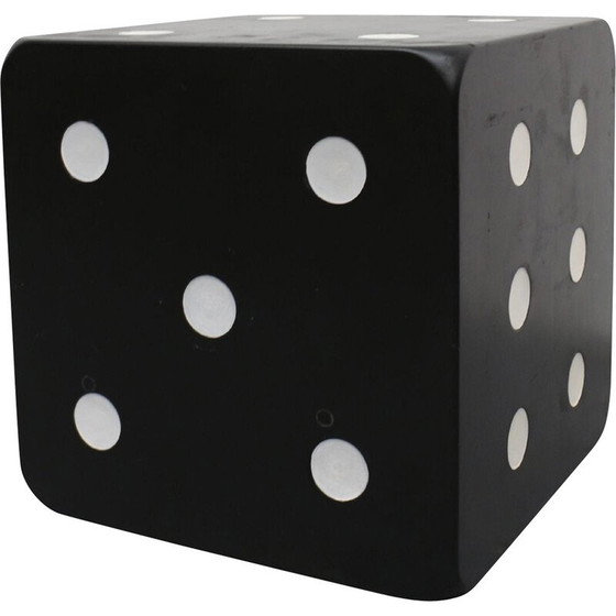 Image 1 of Vintage-Beistelltisch in Würfelform, Italien 1980