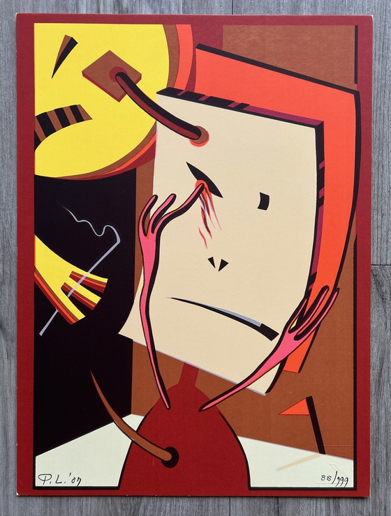 Image 1 of Siebdruck Pim Leefsma - Blick nach vorn