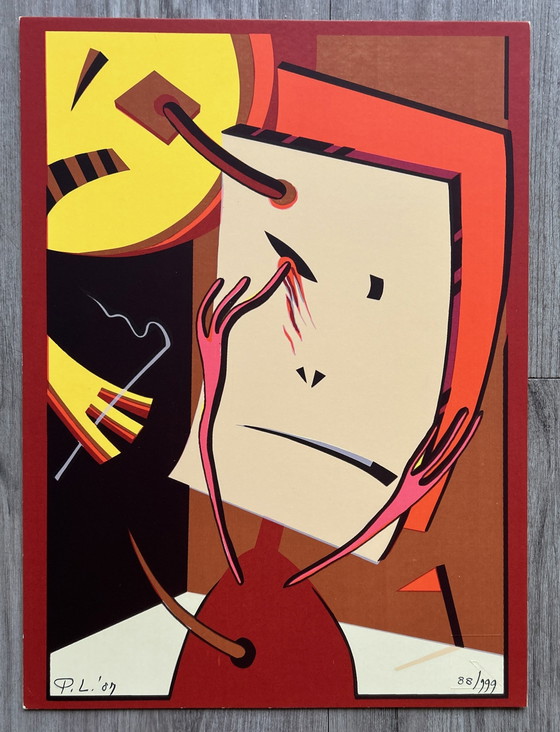 Image 1 of Siebdruck Pim Leefsma - Blick nach vorn