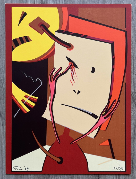 Image 1 of Siebdruck Pim Leefsma - Blick nach vorn