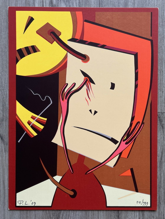 Image 1 of Siebdruck Pim Leefsma - Blick nach vorn