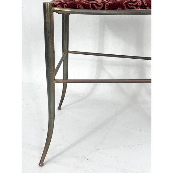 Image 1 of Ein Paar Chiavari-Stühle aus Messing, Italien 1950er Jahre