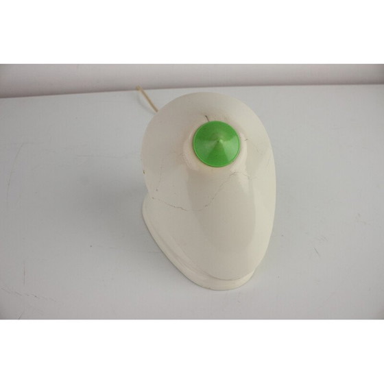 Image 1 of Weiße Bakelit-Tischlampe aus der Mitte des Jahrhunderts, Tschechoslowakei 1960er Jahre