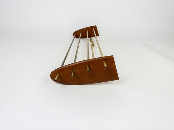 Image 1 of Vintage Teak Und Messing Danish Design Garderobe 60Er Mid Century