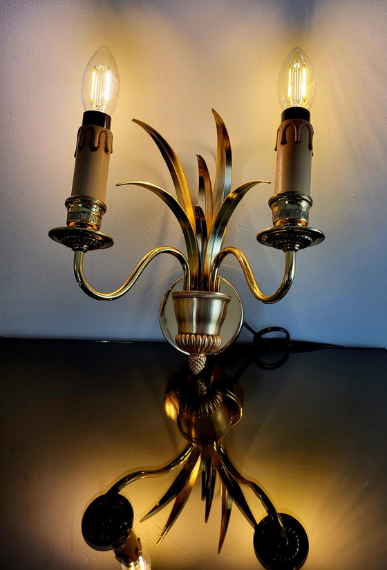 Image 1 of Boulanger Pineapple Wandleuchte aus Messing