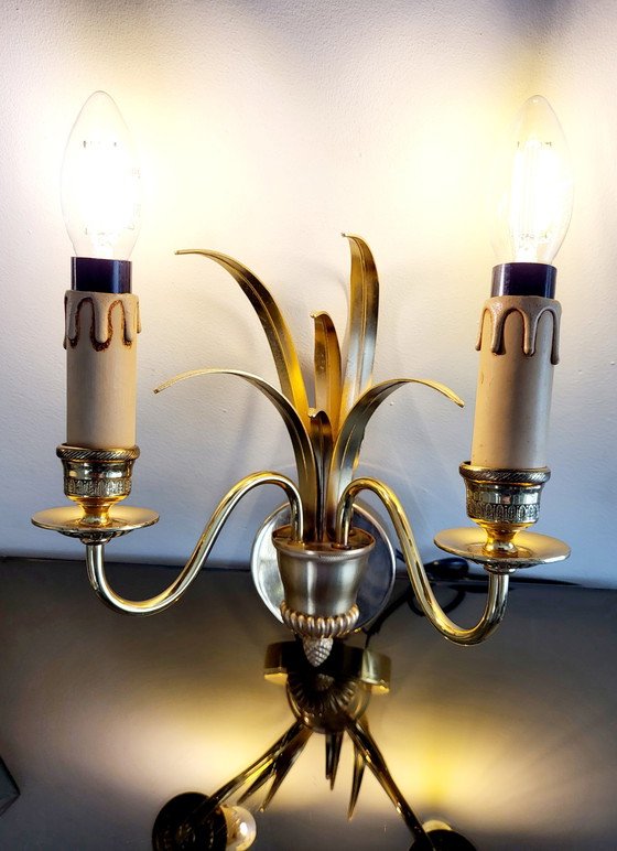 Image 1 of Boulanger Pineapple Wandleuchte aus Messing