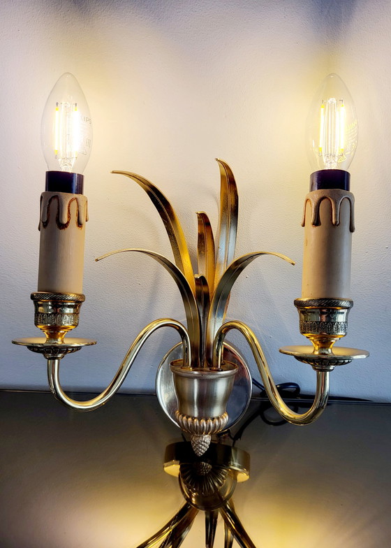 Image 1 of Boulanger Pineapple Wandleuchte aus Messing