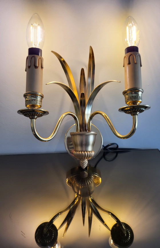 Image 1 of Boulanger Pineapple Wandleuchte aus Messing