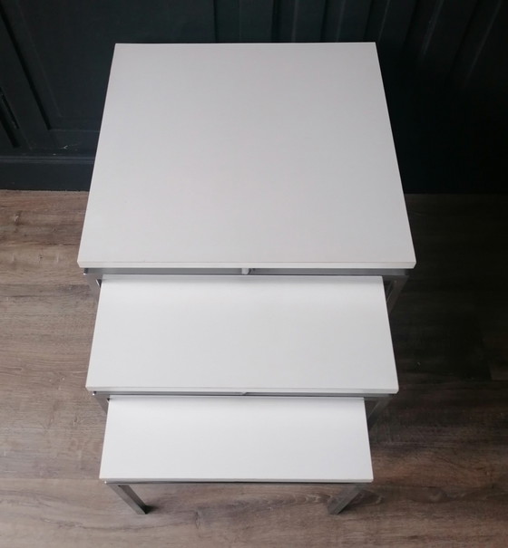 Image 1 of 3x Vintage nestig Tische mimi set