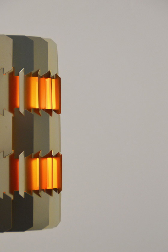 Image 1 of Dänische Facettenlampe, entworfen von Louis Weisdorf für Lyfa, 1960er Jahre