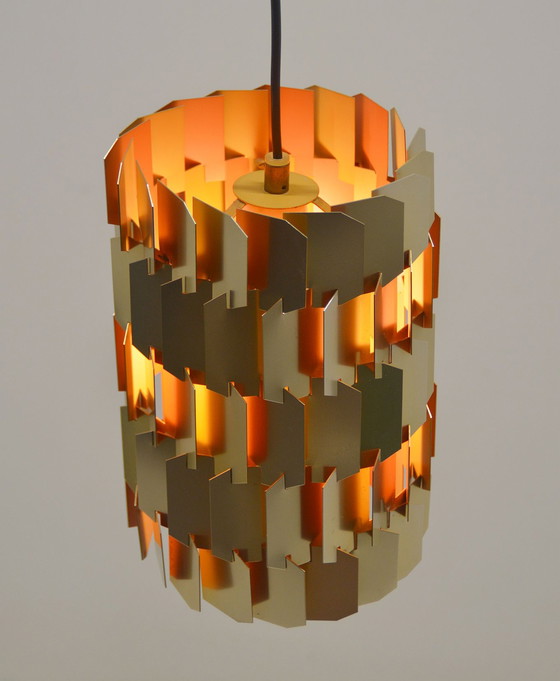 Image 1 of Dänische Facettenlampe, entworfen von Louis Weisdorf für Lyfa, 1960er Jahre