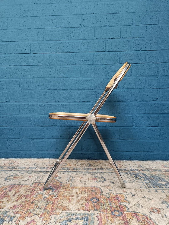 Image 1 of 4x Vintage Plia Gurtbandstühle