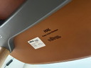 Vitra Hal Wood Stuhl Leder cognac