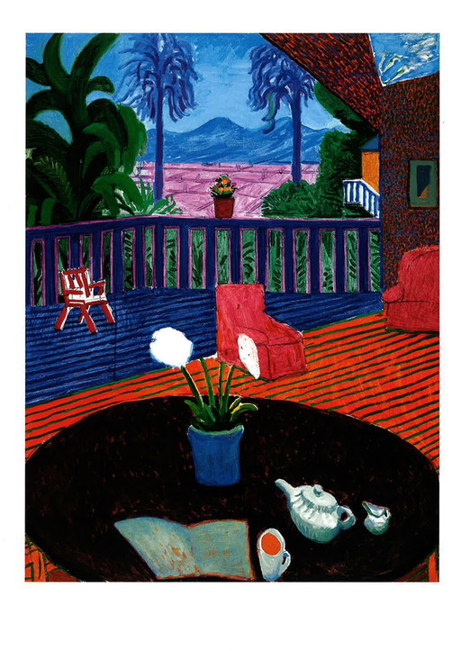  David Hockney - Das San Fernando Valley vom Frühstückstisch aus gesehen
