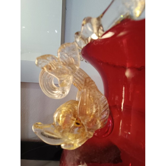 Image 1 of Vintage-Vase mit Delphinköpfen von Venir, Italien 1960