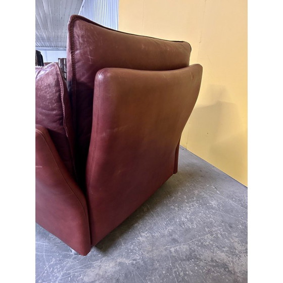 Image 1 of Dänischer Vintage-Sessel aus rotem Leder von Svend Skipper, 1970er Jahre
