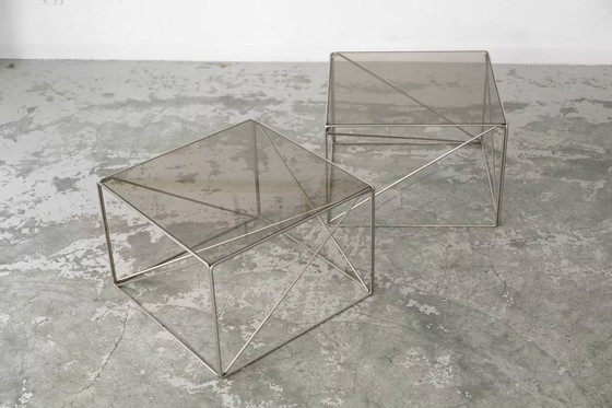 Image 1 of Beistelltische Isocèle Von Max Sauze, 1970er Jahre.