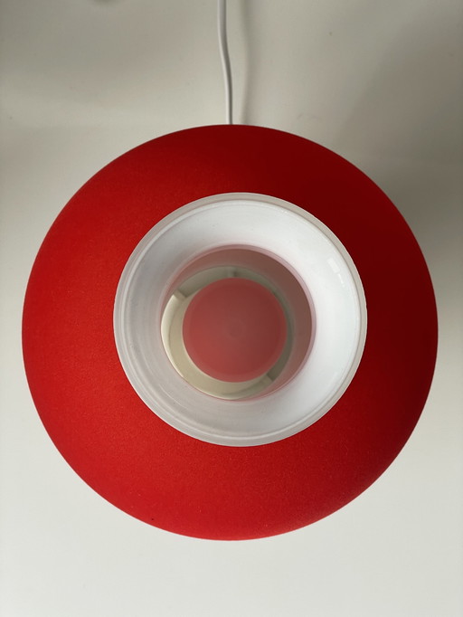 Vintage Glashütte Limburg 6018 Pilz Tischlampe