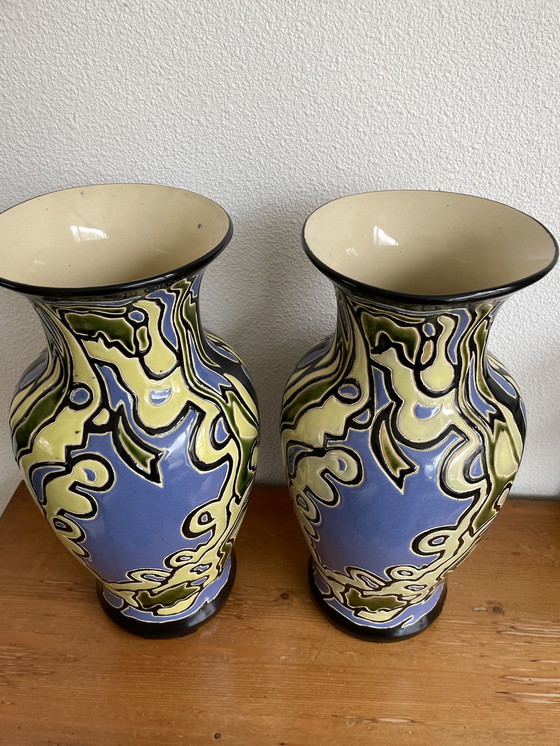 Image 1 of 2x Jugendstil / Art Nouveau Vase