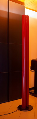 Rote Artemide Megaron Stehleuchte von Gianfranco Frattini