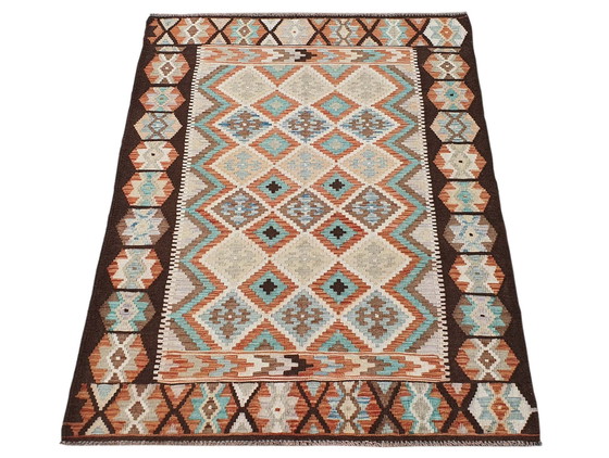 Image 1 of Handgewebter Afghan Kelim Aus Wolle – 179 X 130 Cm - Neu