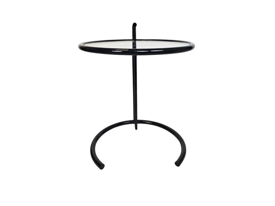 Image 1 of Design Beistelltisch - Eileen Gray Style - Metall - Glas - 80s