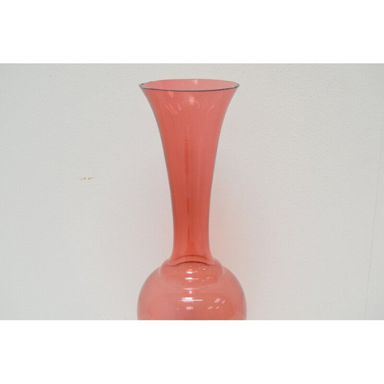 Image 1 of Vase aus tschechischem Kunstglas von Glasswork Novy Bor, 1950er Jahre