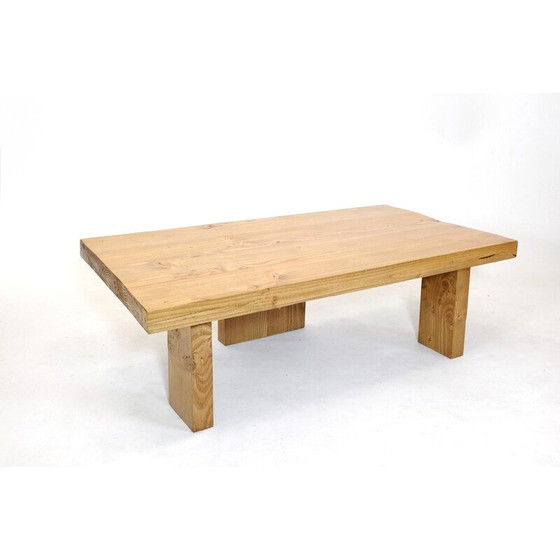 Image 1 of Vintage Couchtisch aus massiver Kiefer, 1970-1980