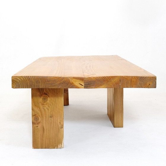 Image 1 of Vintage Couchtisch aus massiver Kiefer, 1970-1980