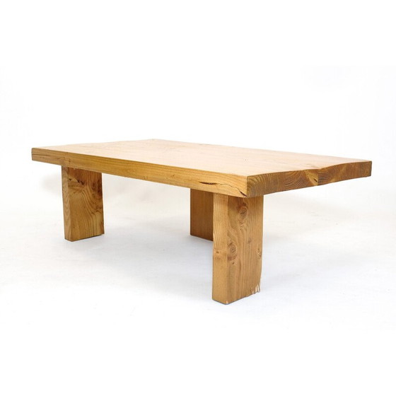 Image 1 of Vintage Couchtisch aus massiver Kiefer, 1970-1980