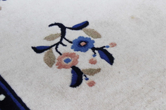 Image 1 of Original Handgeknüpfter Alte China Peking Art Modern 202 X 140 Cm Top Zustand