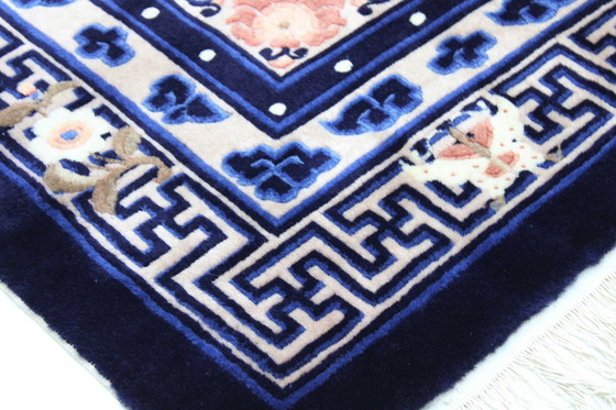 Image 1 of Original Handgeknüpfter Alte China Peking Art Modern 202 X 140 Cm Top Zustand