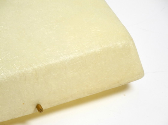 Image 1 of Wunderschöne Mid Century Modern Quadratische Fiberglas-Decken- oder Wandlampe